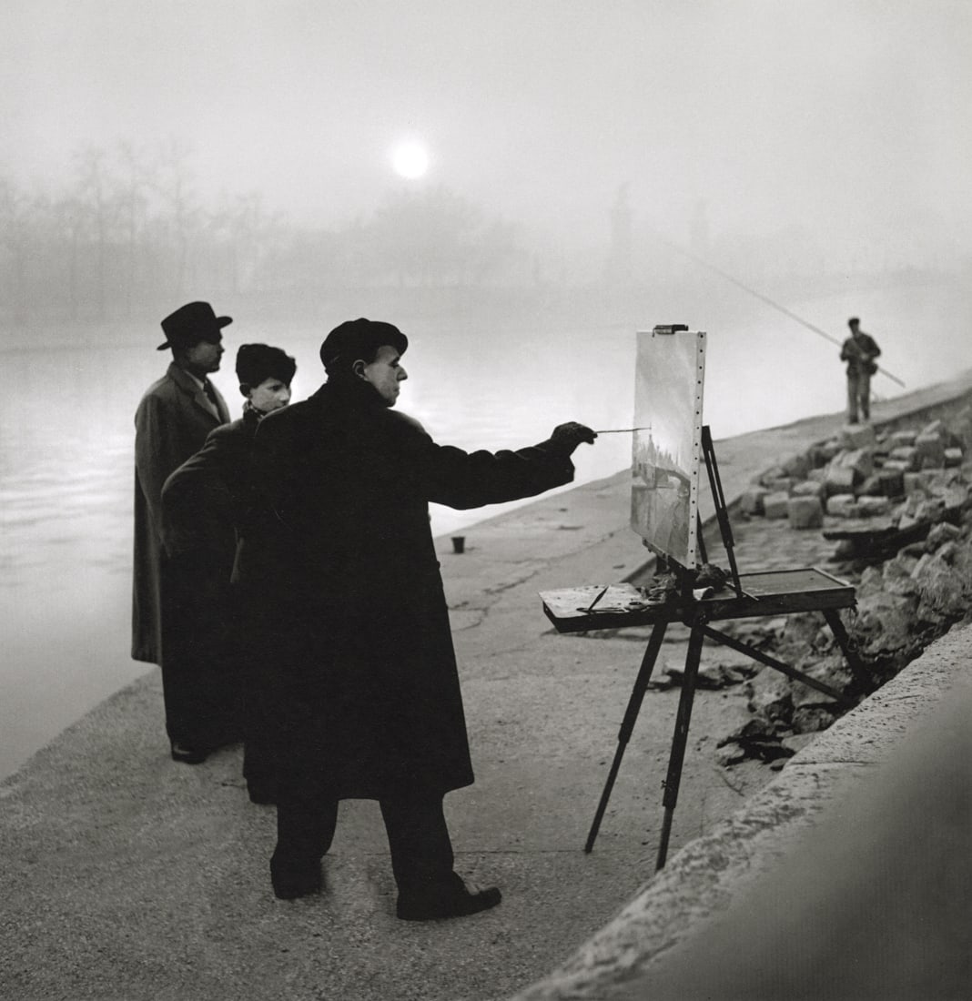 RENE GROEBLI - Paris, 1948: Artist: Rene Groebli Title: Paris, 1948 Medium: Photo Litho, 2015, Germany Dimensions: 11.05x11.4" Description: Heat Wax Mounted on 14x18" Conservation Board Artist Bio: Rene Groebli (b. 1927) is a Sw
