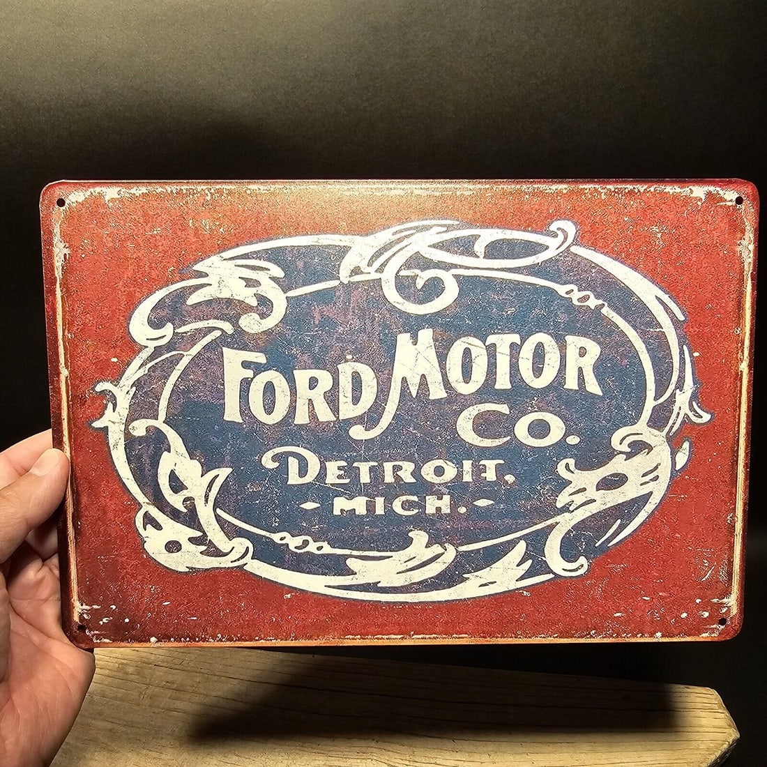11 3/4" Metal Ford Car Sign (1 of 10)