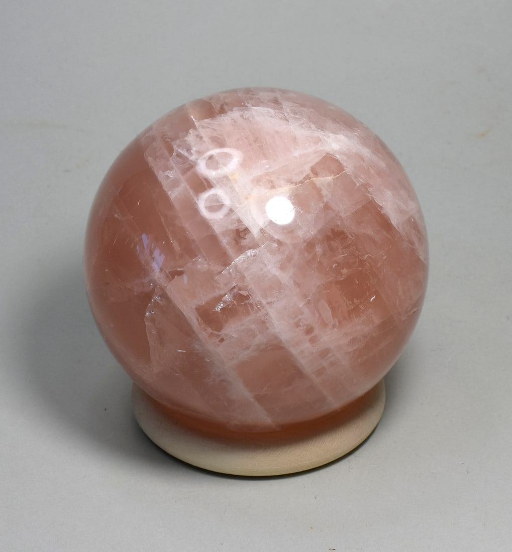 7.4 cm Polished Rose Quartz sphere (1 of 4)