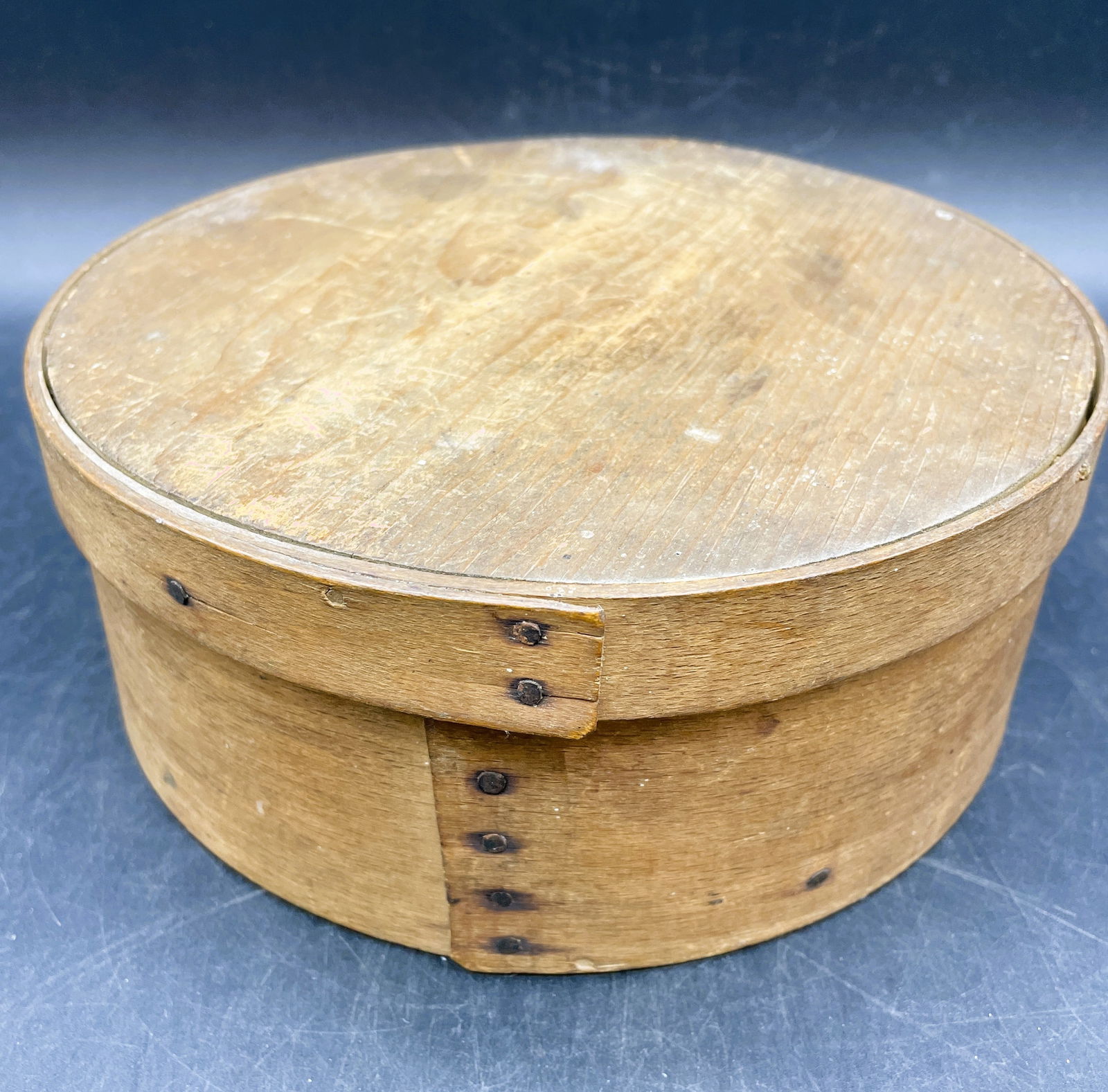 Antique Primitive Bentwood Pantry Box With Early Lid (1 of 8)