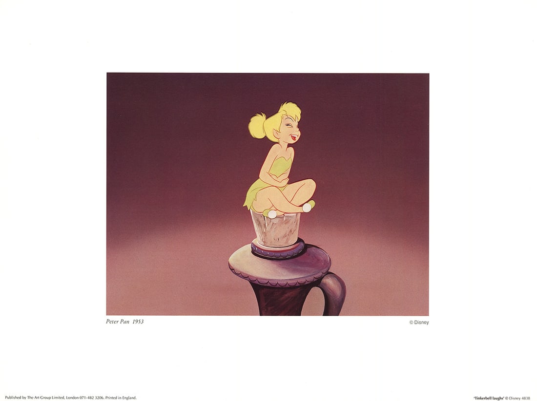 4 Artist Unknown 1991 Walt Disney's Peter Pan: Tinkerbell Laughs Posters (1 of 1)