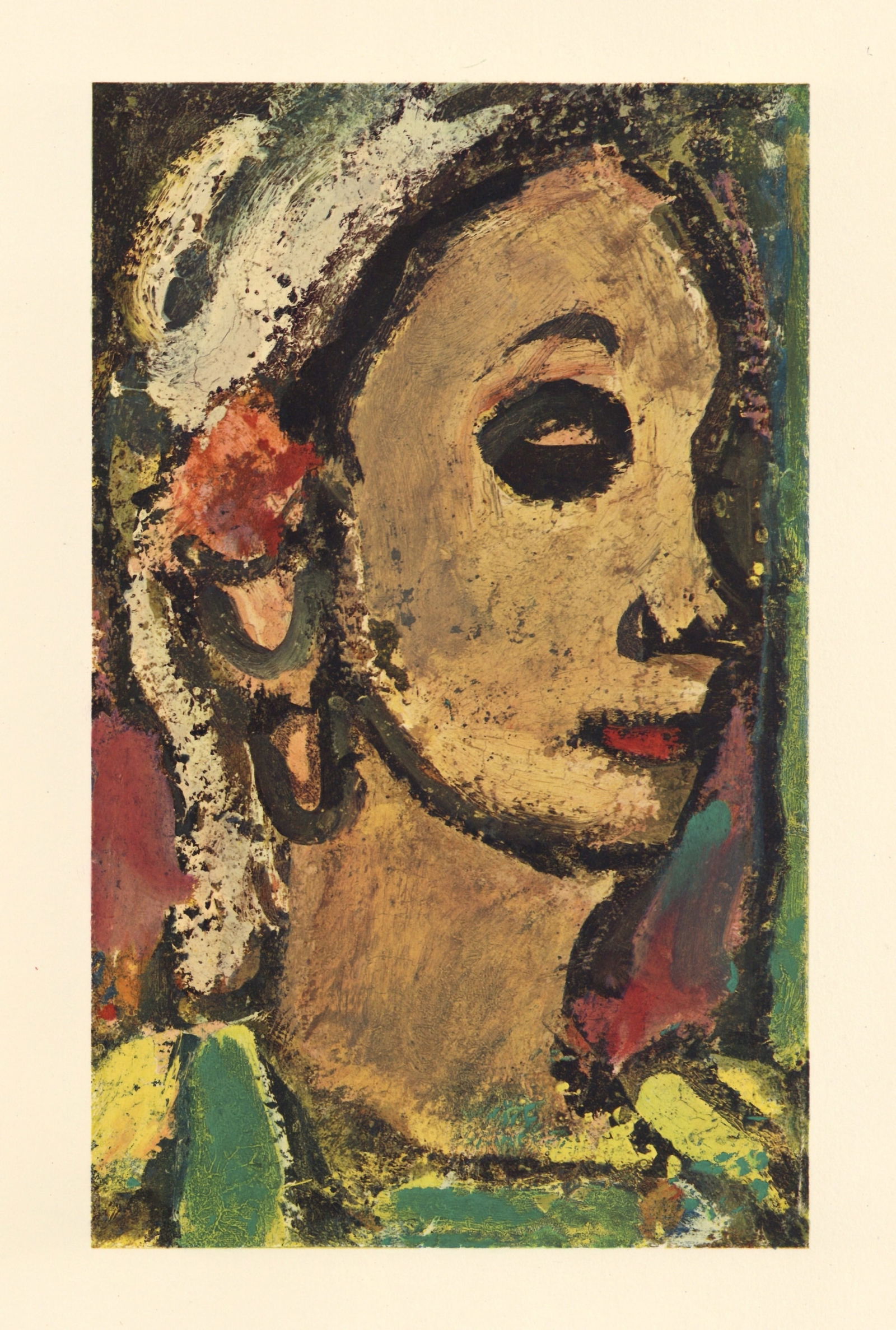 Georges Rouault pochoir "Solange" for Visages (1 of 1)