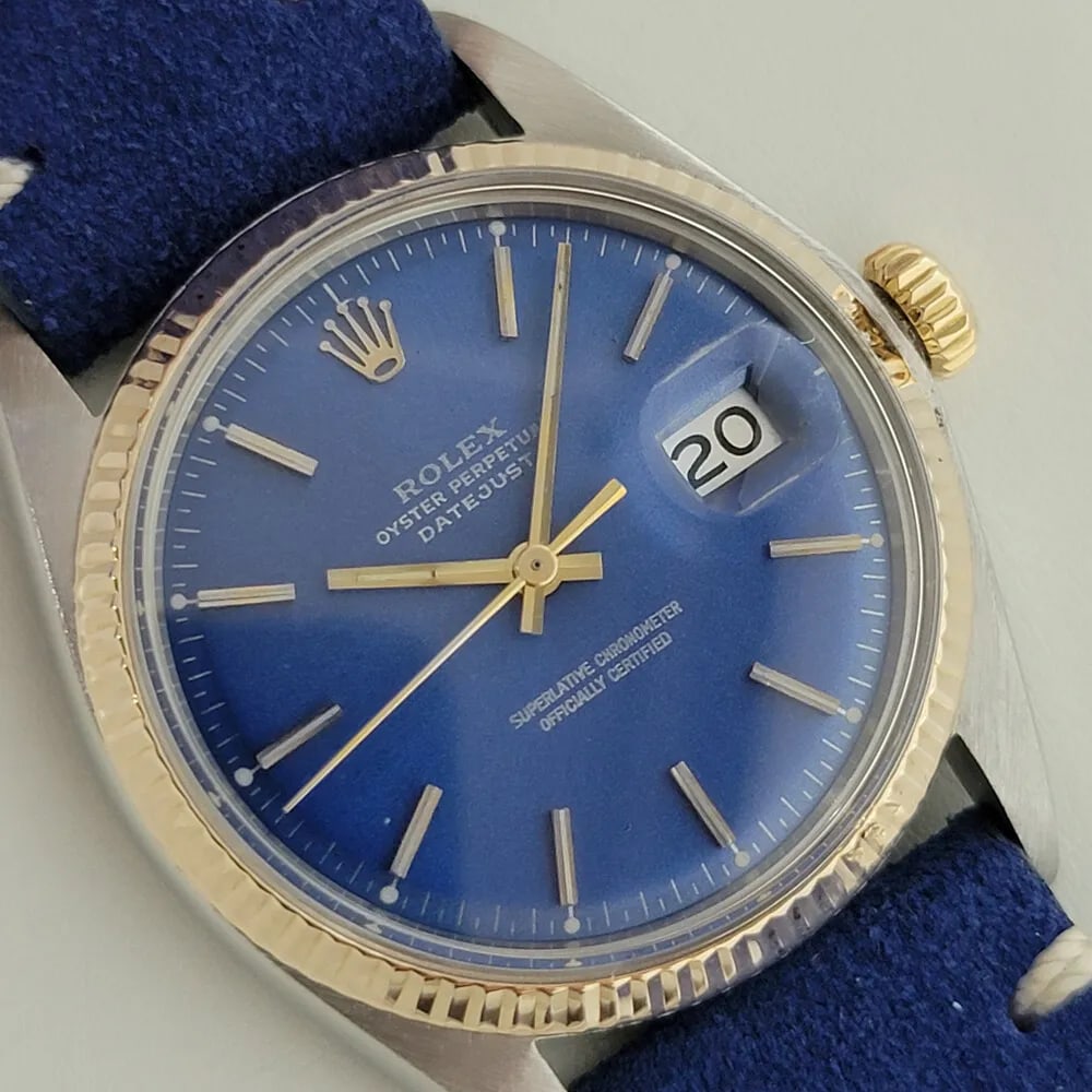 Mens Rolex Oyster Datejust 1603 36mm 18k Gold SS 1970s Automatic Vintage RJC140 (1 of 12)