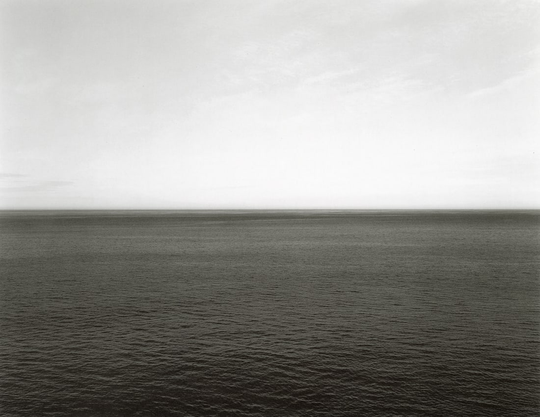 HIROSHI SUGIMOTO - Norwegian Sea, Vesteralen Island: Artist: Hiroshi Sugimoto Title: Norwegian Sea, Vesteralen Island, 1990 Medium: Photo Litho, 1993, Italy Dimensions: 9.4x7.3" Description: Heat Wax Mounted on 11x14" Conservation Board Artist Bio: Hiro