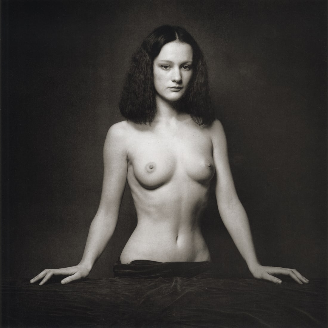 JEANLOUP SIEFF - Isabelle: Artist: Jeanloup Sieff Title: Isabelle Medium: Photo Litho, 1986, Germany Dimensions: 10.6x10.6" Description: Heat Wax Mounted on 14x18" Conservation Board Artist Bio: Jeanloup Sieff (1933-2000) was a