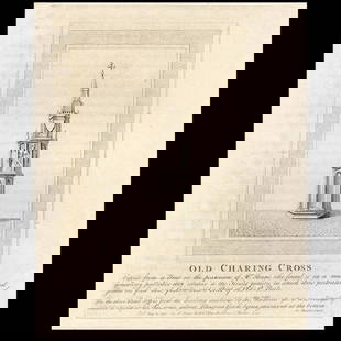 The Old Charing Cross. John Thomas Smith (1791-1800): The Old Charing Cross is one of 95 engravings bound in volume 'Antiquities of London and its Environs' compiled by John Thomas Smith, also known as Antiquity Smith (1766–1833). 'Antiquities of L