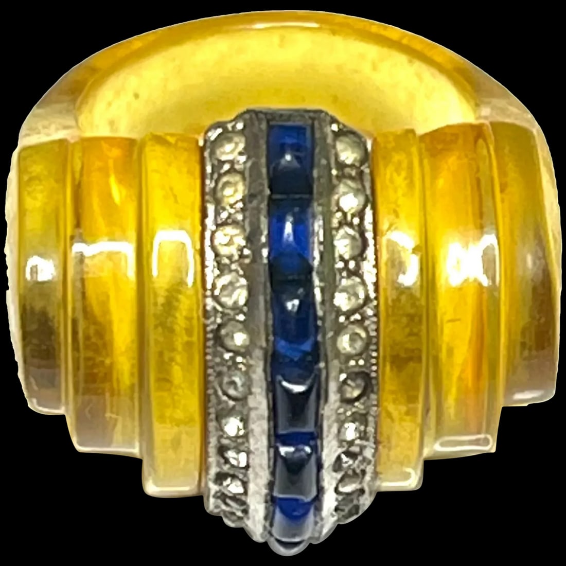 Vintage Art Deco Celluloid Ring (1 of 8)