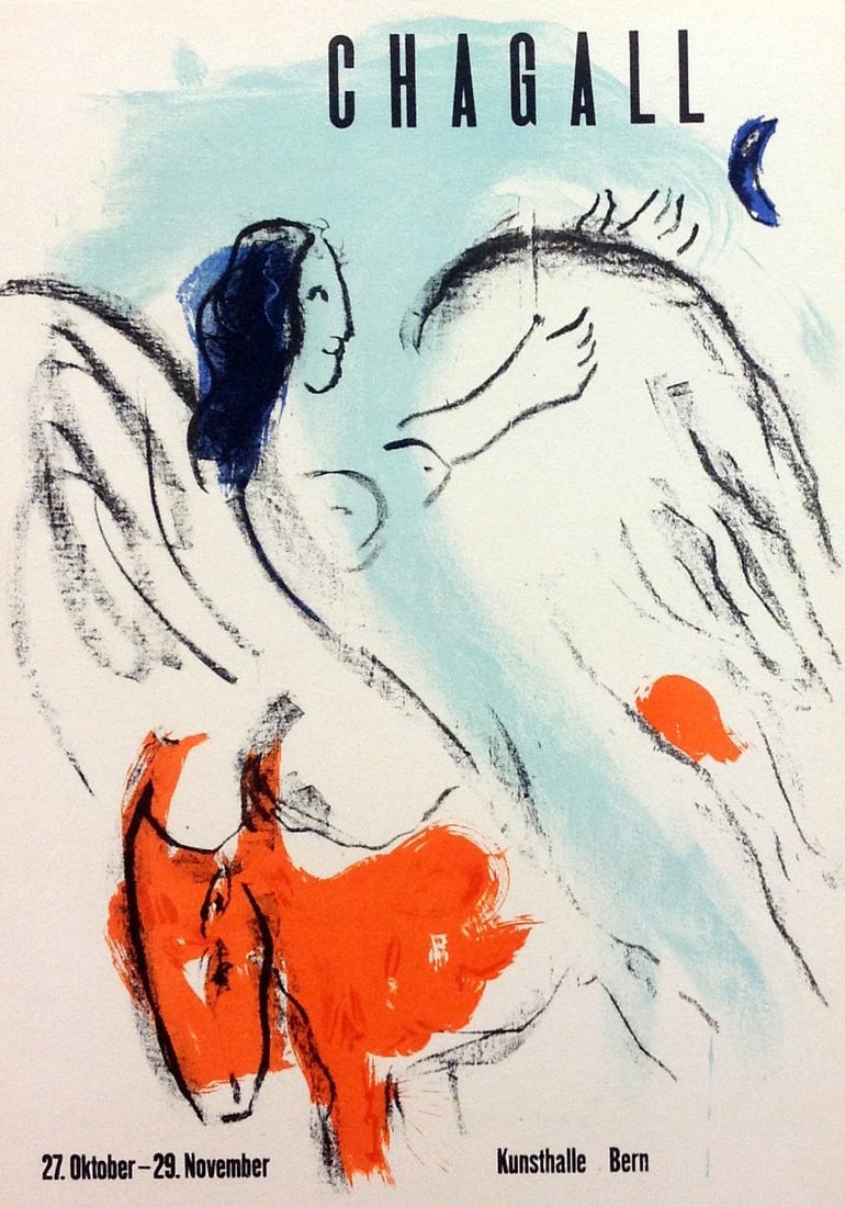 Chagall Lithograph 25, Kunsthalle Bern 1957 (1 of 1)