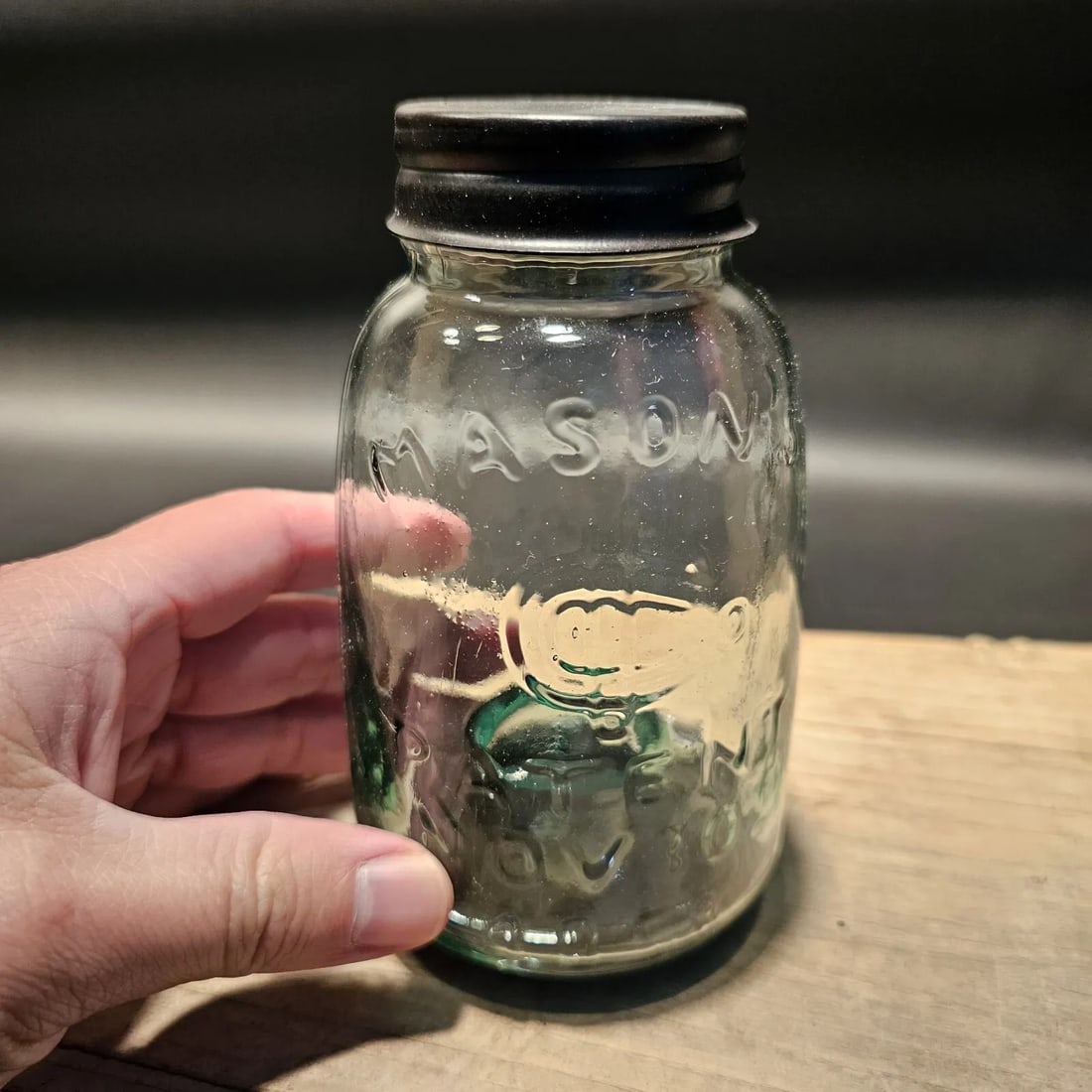 5 1/2" Glass Mason Jar Table Top Fly trap (1 of 19)