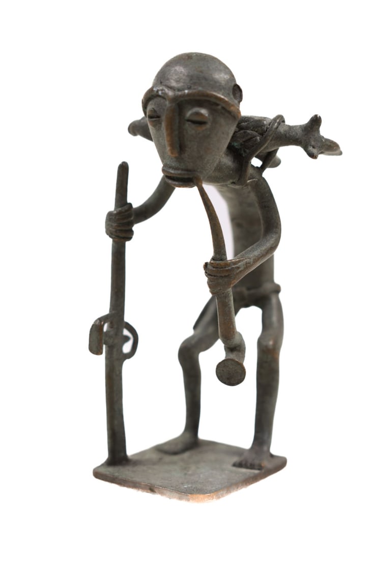 Goldweight figure - Bronze - Ashanti - Ghana (1 of 7)