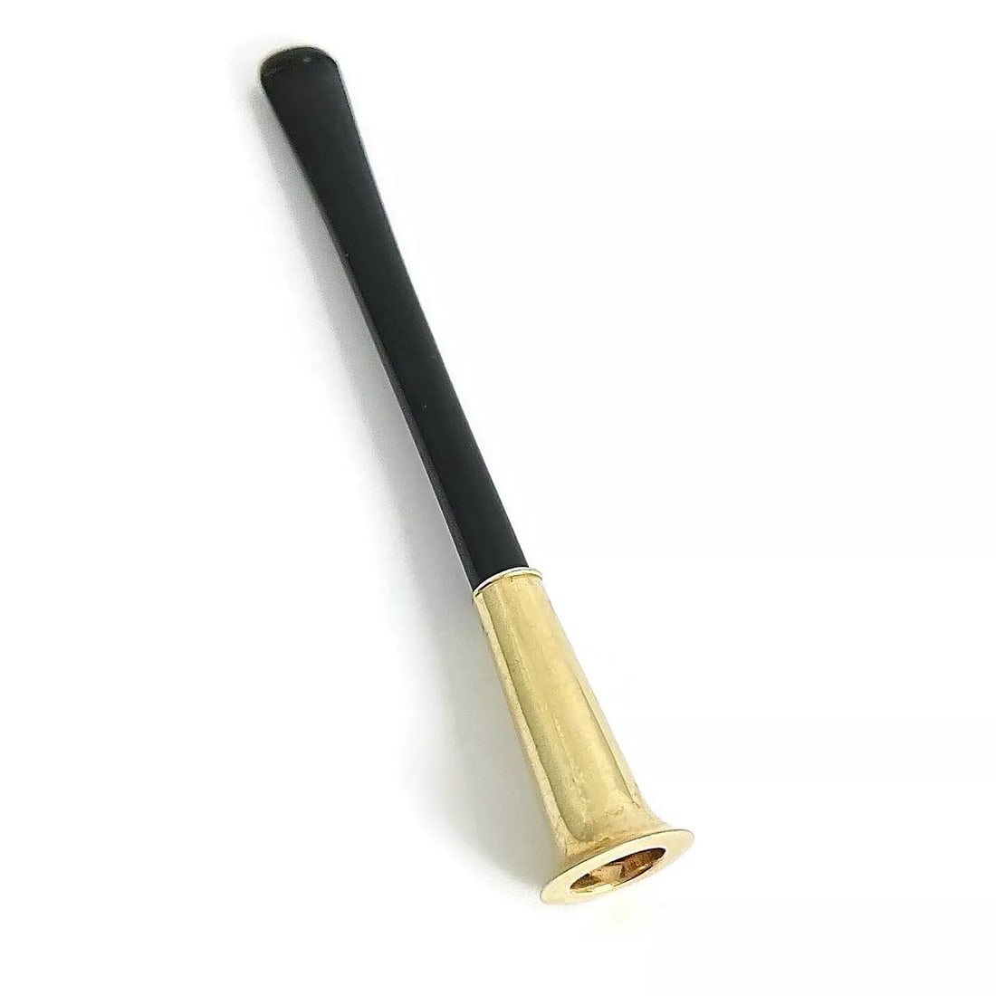 Vintage 1940's Long Cigarette Holder 14K Yellow Gold Black Bakelite, 6.07 Grams (1 of 9)