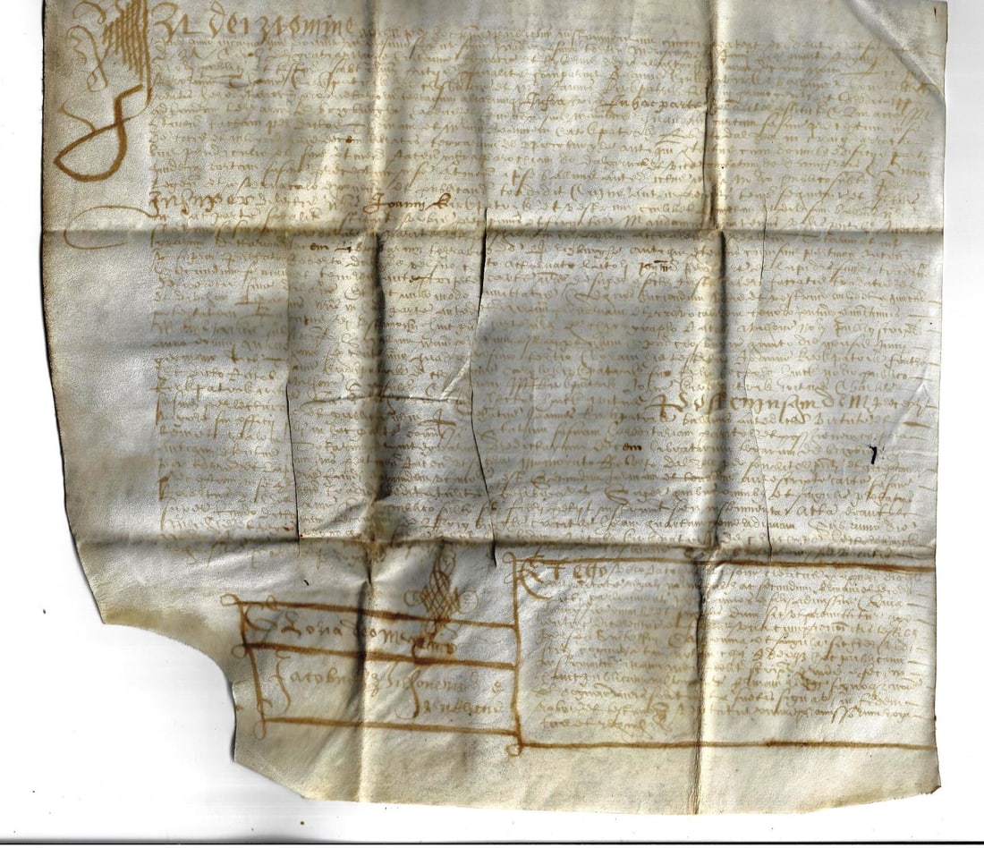 1643 Scottish Vellum Dumfries (1 of 3)