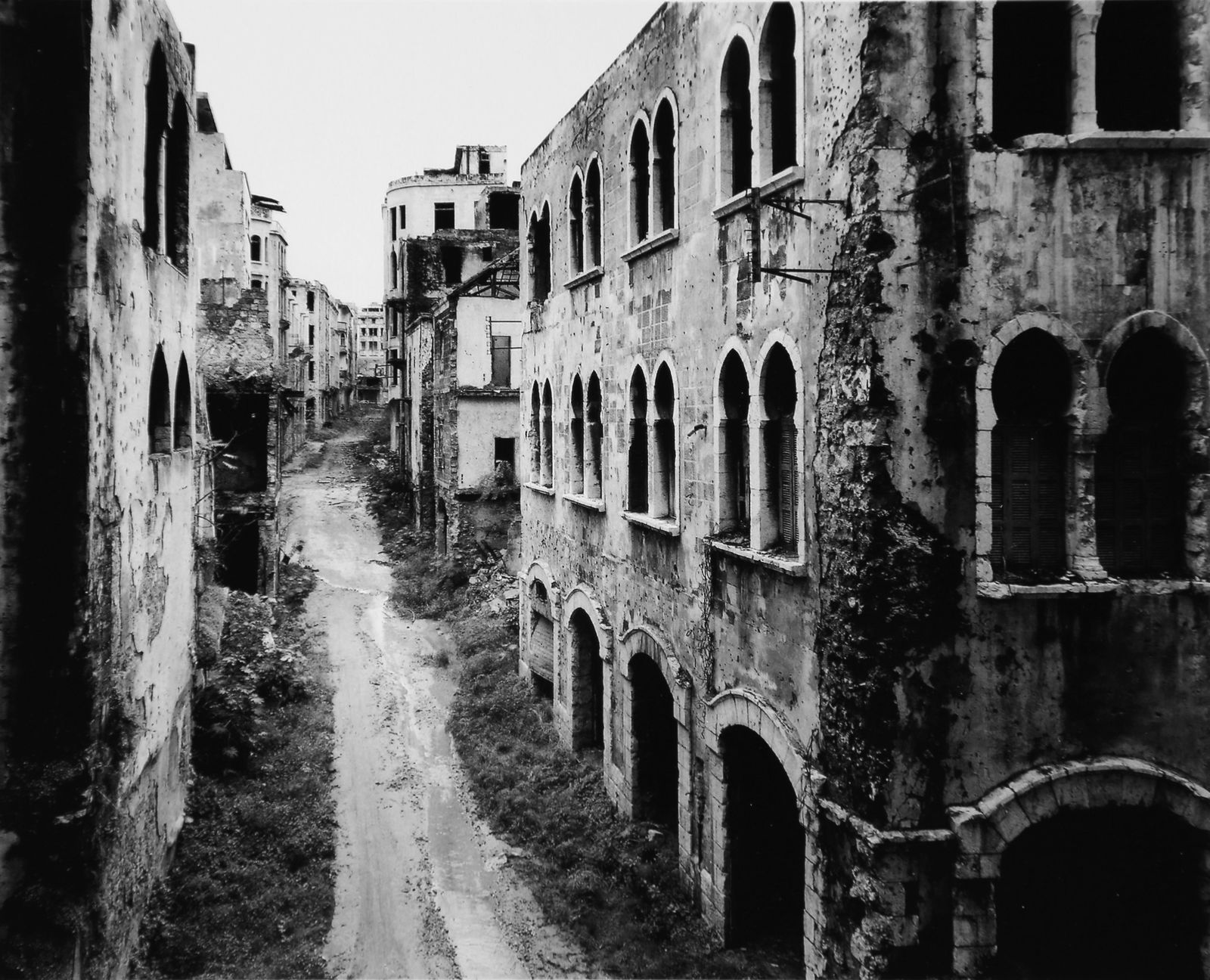 Gabriele Basilico, Rue Dakar. Beirut,1991: Artist: Gabriele Basilico Title: Rue Dakar. Beirut,1991 Date Printed: 2008 Medium: High Quality Photo Lithograph Print with Copyright Gabriele Basilico / Castello di Rivoli Printer Location: Printed i
