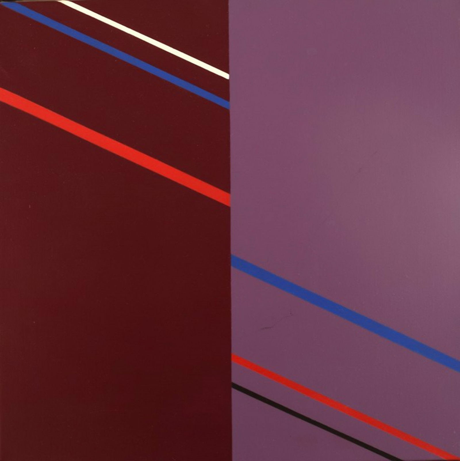 Lennart Kärrabo (1927-2007), Sweden. Oil on canvas. Abstract composition. Dated 1982.: Lennart Kärrabo (1927-2007), Sweden. Oil on canvas. Abstract composition. Dated 1982. The canvas measures: 30 x 30 cm. The frame measures: 0.7 cm. In excellent condition. Signed. Reserve: $350.00