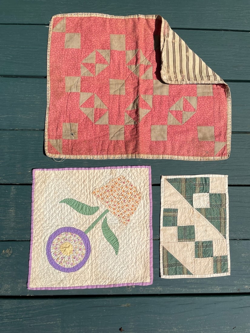 Three early doll quilts (1 of 1)