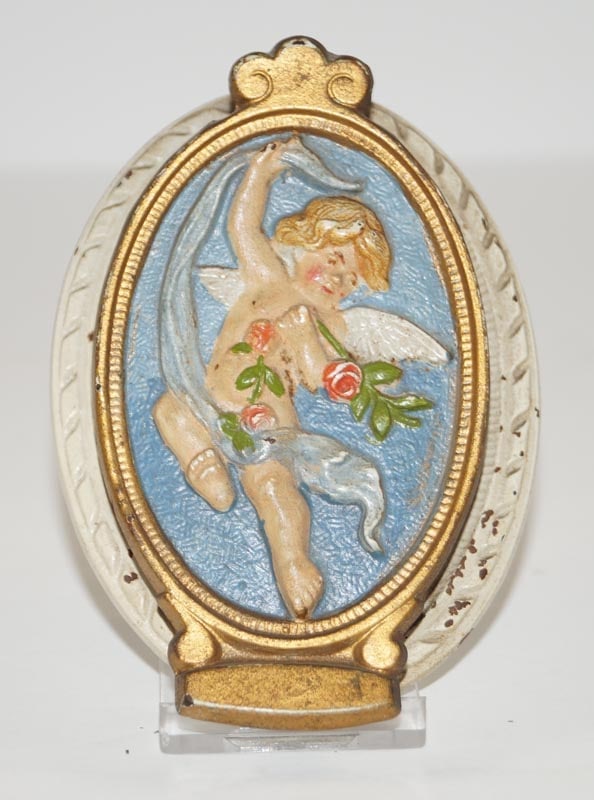 Antique Cherub Cast Iron Judd Co. Doorknocker (1 of 5)