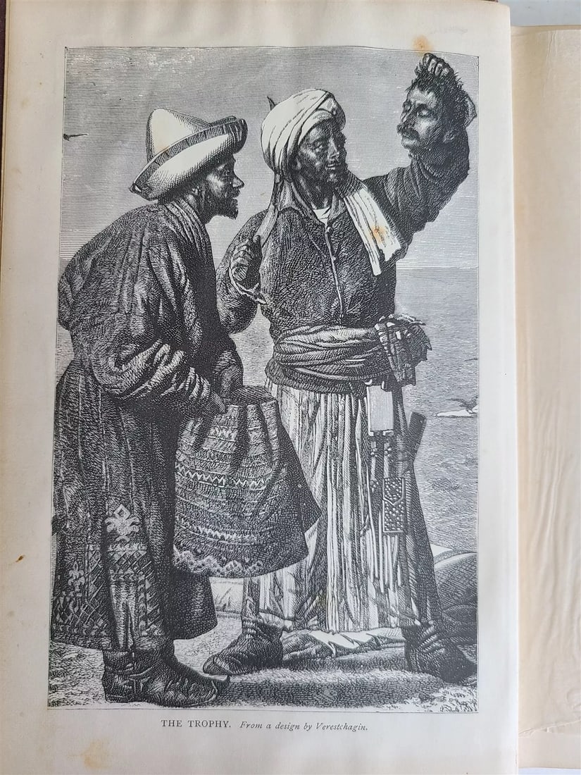 1874 CAMPAIGNING on OXUS and FALL of KHIVA by J. MAC GAHAN antique ILLUSTRATED: CAMPAIGNING on OXUS & FALL of KHIVA by J. MAC GAHAN New York; 1874 Size 6 by 8 3/4" x, 438, [2] pp Original cloth, some wear Very good interior condition, minor occasional foxing Text in English Reser