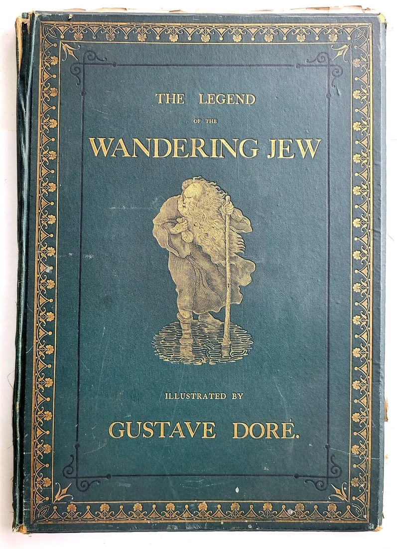 1866 GUSTAVE DORE ILLUSTRATED THE LEGEND of the WANDERING JEW antique FOLIO (1 of 17)