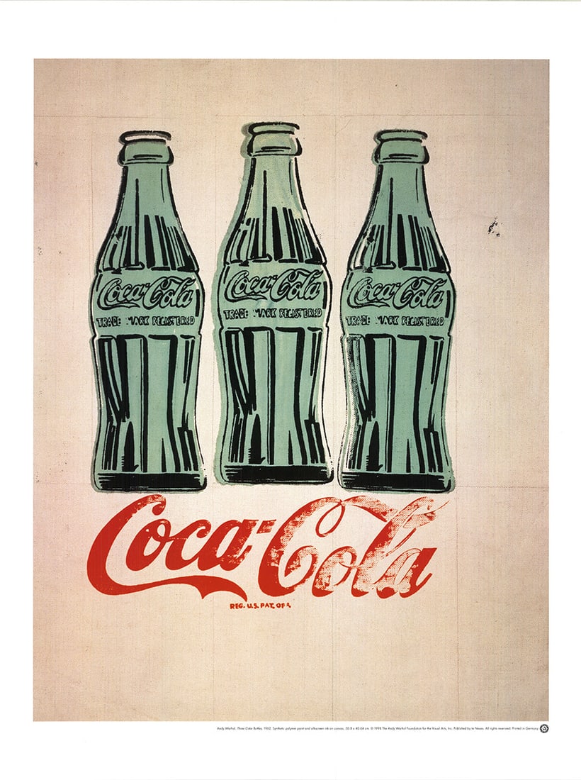 Andy Warhol - Three Coke Bottles - 1998 Offset Lithograph 31.5" x 23.5" (1 of 3)