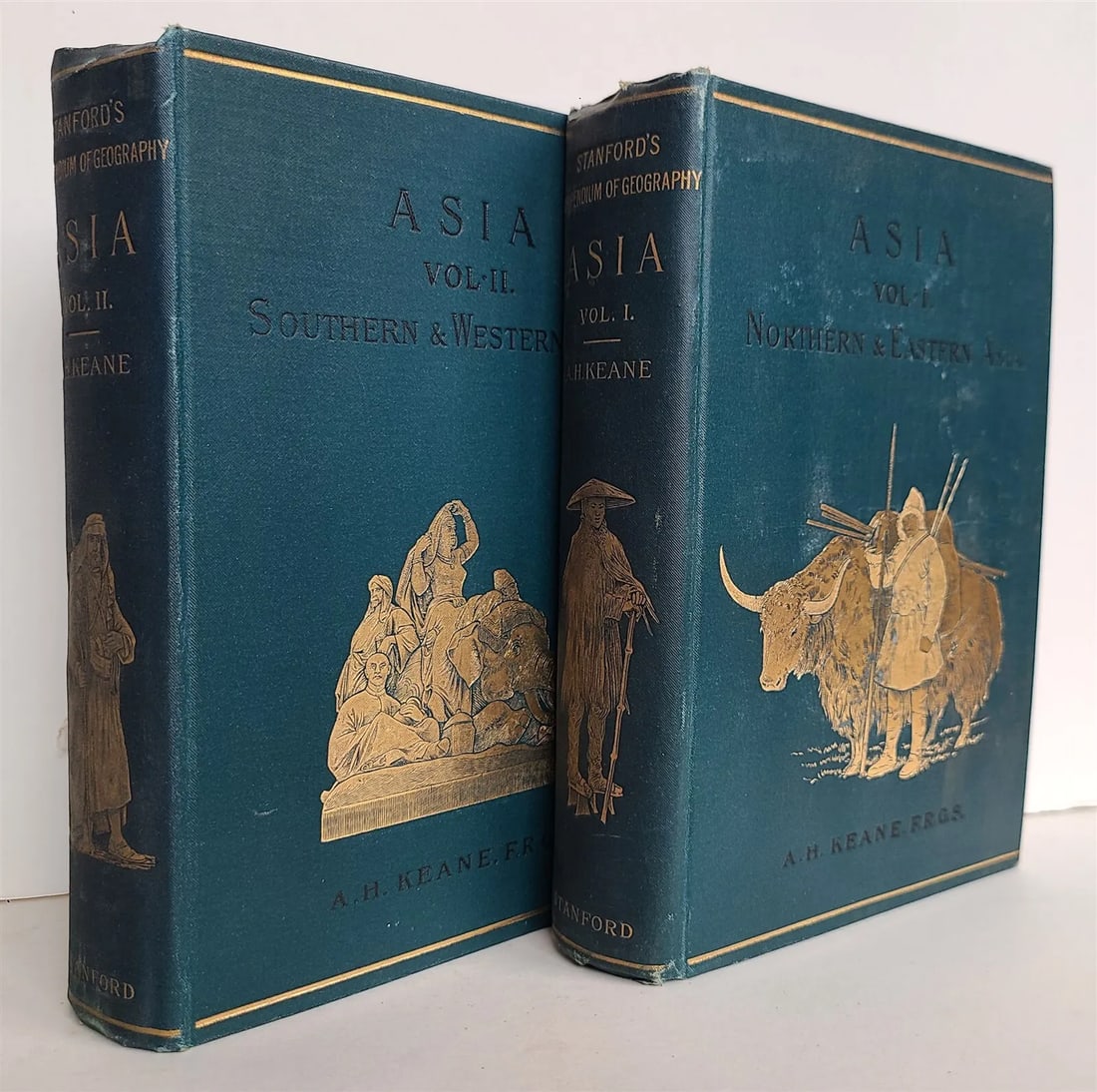 1896 STANFORD'S COMPEDIUM of GEOGRAPHY & TRAVEL ASIA 2 VOLS. antique ILLUSTRATED (1 of 20)