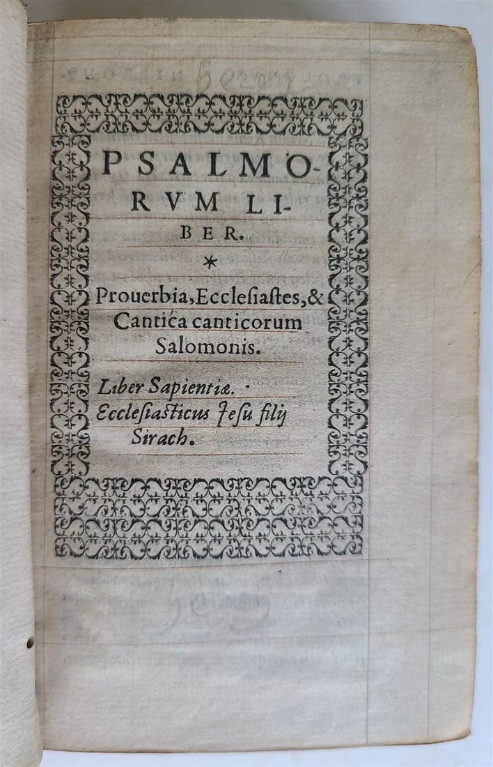 1556 BIBLE Proverbia Salomonis ANTIQUE 16th CENTURY rare (1 of 8)