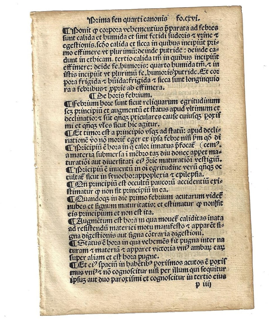1508 Leaf Canons of Avicenna (1 of 2)