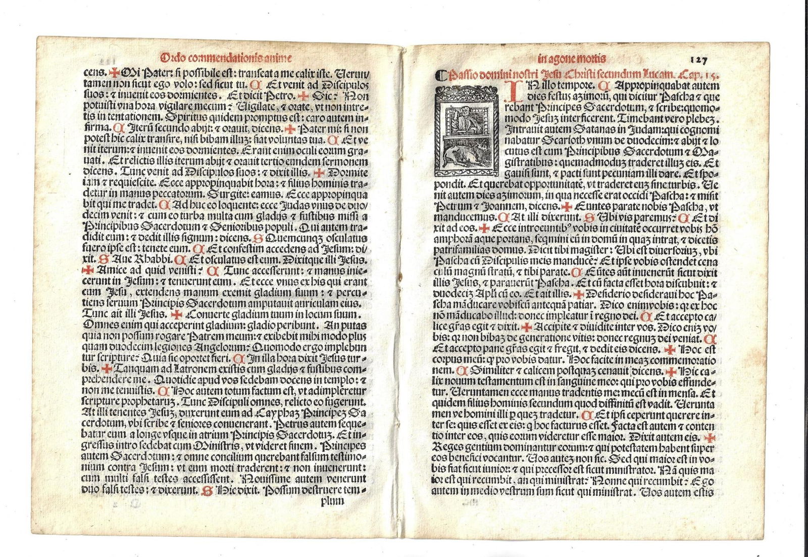 1567 Bifolium Catholic Ritual Leaves Woodcut (1 of 2)