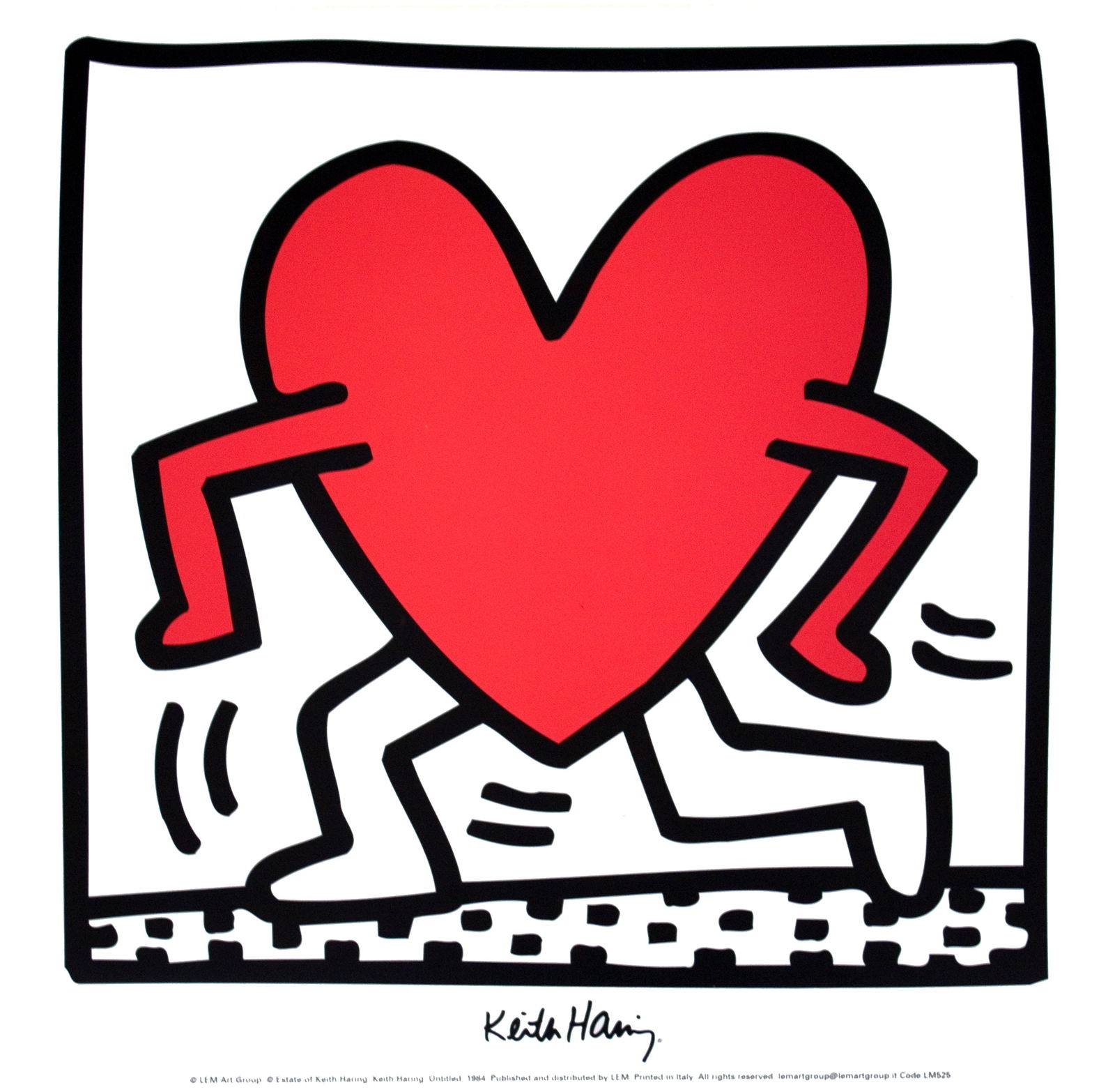 Bundle- 2 Assorted Keith Haring Hearts Posters (1 of 2)