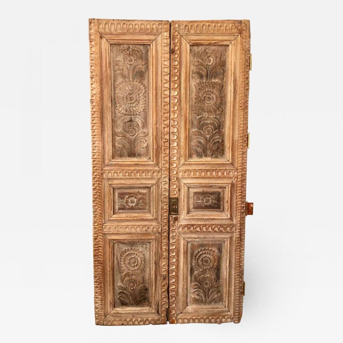 Pair of 19th Century Monumental Folk Art Doorways Mounted as Room Divider (1 of 12)