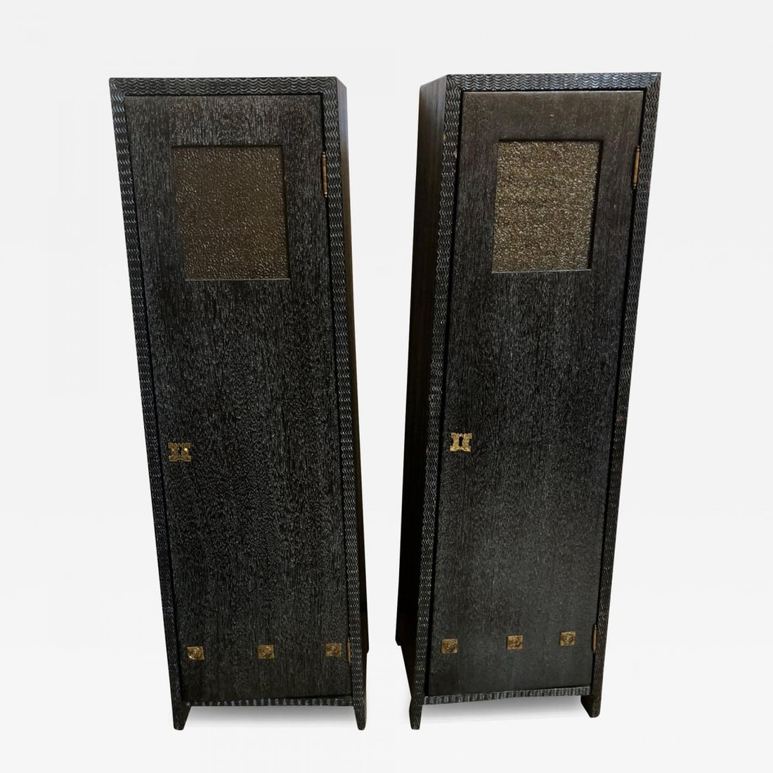 Pair of Art Deco Style Pedestal Cabinets Prov. Christies NYC (1 of 12)