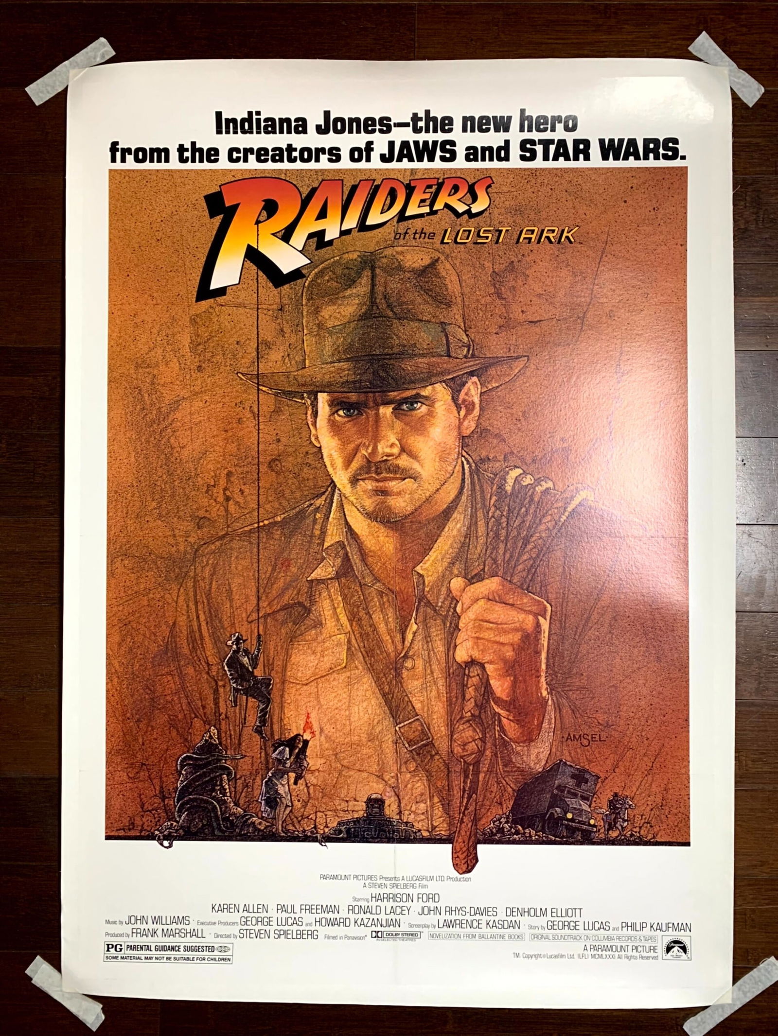Raiders of the Lost Ark (1981) US One Sheet Movie Poster LB (1 of 4)