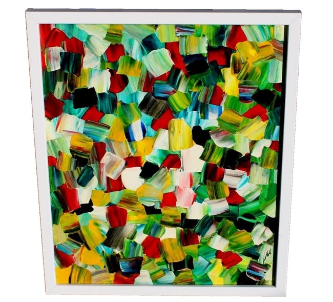 MERVYN TAY British Modernist Abstract THE ORCHARD 2016 His Prices are over $1000 (1 of 1)