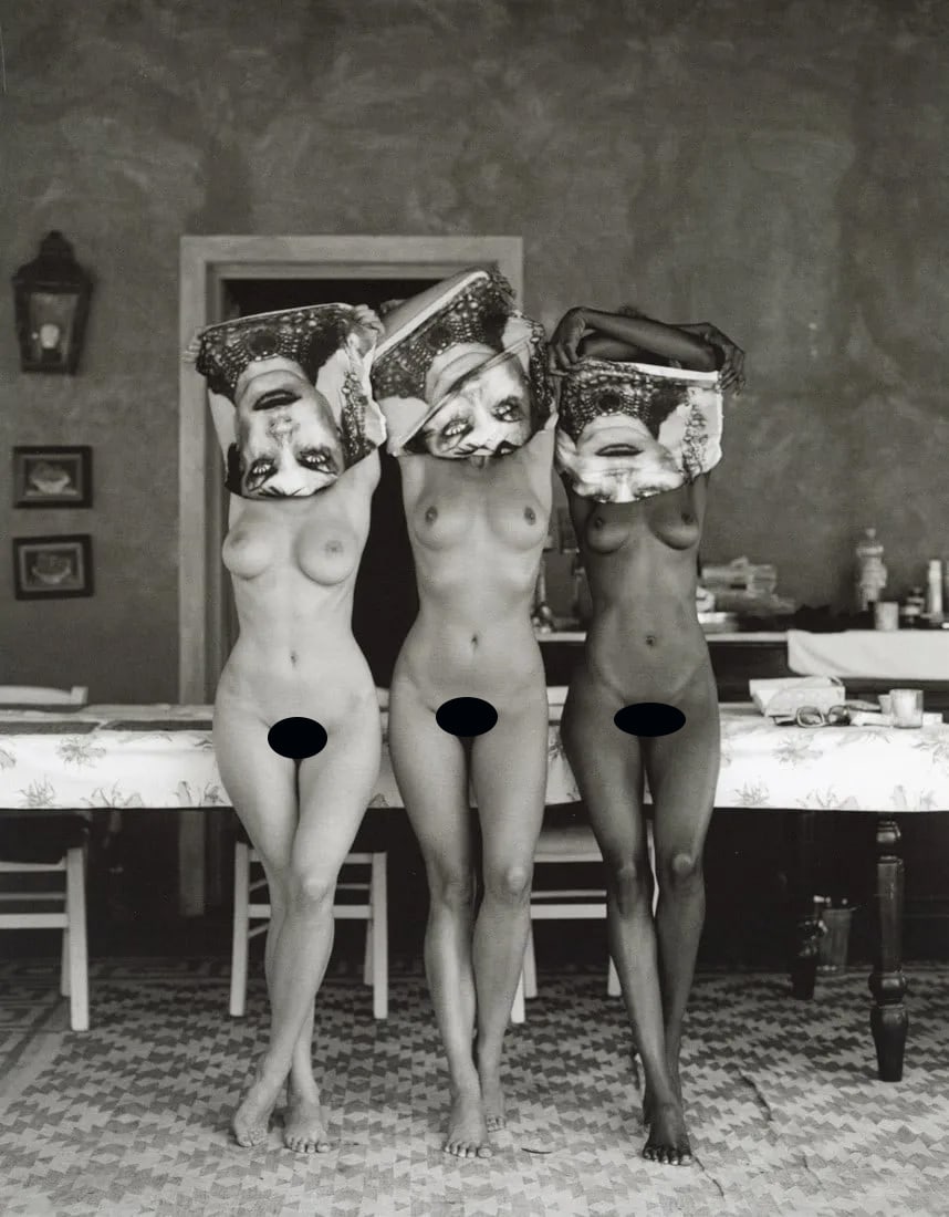 MARC LAGRANGE - Upside Down: Artist: Marc Lagrange Title: Upside Down Medium: Photo Litho, 2015, Belgium Dimensions: 10.85x13.9" Description: Heat Wax Mounted on 14x18" Conservation Board Artist Bio: Marc Lagrange (1957 - 2015) w