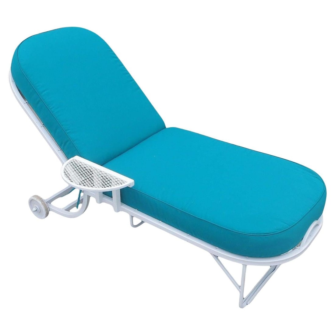 Steel Spring Outdoor / Patio Chaise Lounge By Woodard Auction