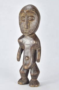 LEGA Nene Kisi anthropomorphic figure statue Congo African Tribal Art MC 1869: CONGO DRC Nene Kisi Lega Figure Sculpture of a Nene Kisi (The land owner) Scarifications on the nose might seem a bit confusing for a Lega item It is rare, but it does exist (see for example E-A