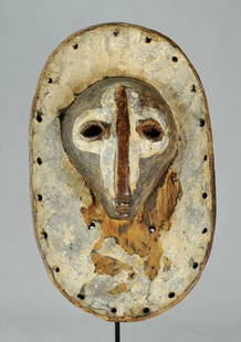 Extremly Rare & Powerful SHI plank wood Mask Congo Lega African Tribal Art 1184: CONGO DRC Rare SHI Plank Mask According to Marc Leo Felix in "Maniema", this type of sculpture would represent the primordial ancestor. According to the same author, it was used by the descendants of