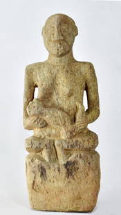 Bakongo Ntadi stone maternity figure 15 inches statue African Tribal Art MC2023: CONGO DRC Bakongo stone maternity figure NTADI The Mintadi (singular: Ntadi) are commemorative stone statues In the culture of the Kongo people, tombs are places of contact between the living and