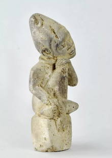 Bakongo Ntadi superb stone figure statue African Tribal Art MC2022: CONGO DRC Superb Bakongo stone figure NTADI The Mintadi (singular: Ntadi) are commemorative stone statues In the culture of the Kongo people, tombs are places of contact between the living and