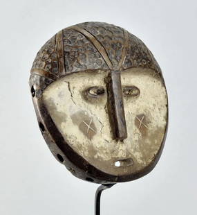 Lega idimu Wooden Mask Bwami Cult Congo Drc Zaire African Tribal Art mc1906: CONGO DRC LEGA idimu Bwami mask Idimu masks are significantly larger than Lukwakongo masks, but stylistically very close These are collective masks used during ceremonies for high-ranking people of