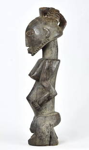 Large Singiti HEMBA Ancestor Figure Statue Congo DRC African Tribal Art 1724: CONGO DRC Rare HEMBA Ancestor Figure (Singiti) Rare Muhona Nkuvu style Singiti Statues of this style are visible in "Fleuve Congo", fig 183 and in "La Grande Statuaire HEMBA" VI, No. 9 pages 242 -245