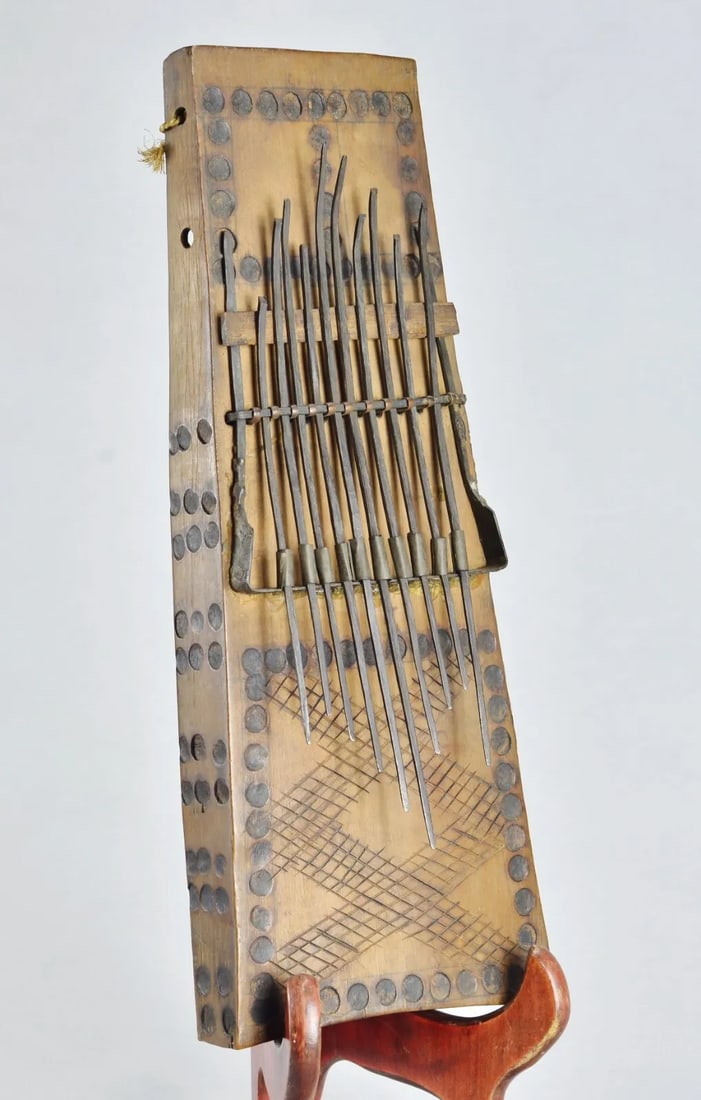 Thumb piano, sanza, lamellophone Probably Congo Drc African Tribal Art MC 1982 (1 of 11)