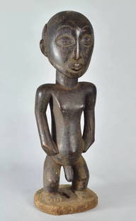 Singiti Statue HEMBA Ancestor Figure Congo DRC African Tribal Art 1823: CONGO DRC HEMBA Ancestor Figure Atypical by its hairstyle, or rather by its absence of elaborate hairstyle specific of those ancestors figures. This singiti simply has partial baldness The Singiti,