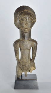 Singiti HEMBA Ancestor Figure Statue Sculpture Congo African Tribal Art 1631: CONGO DRC ANCESTOR FIGURE (SINGITI) HEMBA The Hemba are people living in the province of Katanga (Congo Rdc) between the Congo River and the Lake Tanganyika. They are geographically and culturally