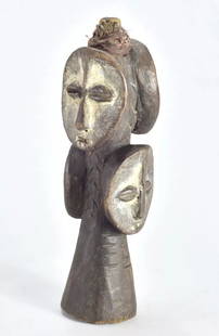 LEGA Sakimatwematwe multi-headed Figure Congo Drc African Tribal Art MC 1873: CONGO DRC LEGA Sakimatwematwe Figure “Sir Numerous heads saw an elephant on the opposite bank of the Lwalaba” This is the aphorism linked to the multi-headed wooden figurines
