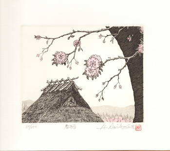 Hiroto Norikane (B. - 1948): Spring: Artist/Title: Hiroto Norikane (B. - 1948): SpringDate: 2009Medium: EtchingEdition: Limited Edition #30/100Size/Format: The print image measures 4 5/8 X 5/1/2 inches plus marginsCondition: The print