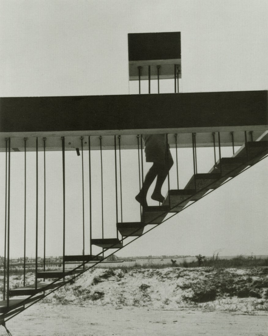 ANDRE KERTESZ - Disappearing Act, New York, 1955: Artist: Andre Kertesz Title: Disappearing Act, New York, 1955 Medium: Photo Litho, 1989, Canada Dimensions: 7.35x9.25" Description: Heat Wax Mounted on 11x14" Conservation Board Artist Bio: Andre Kert