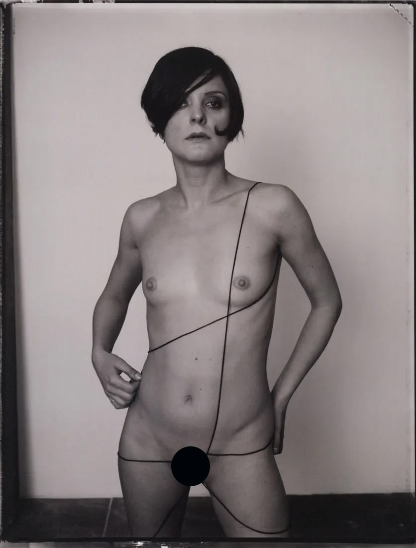 EVA MUELLER - Female Figure: Artist: Eva Mueller Title: Female Figure Medium: Photo Litho, 2006, Hong Kong Dimensions: 8.5x11.15" Description: Heat Wax Mounted on 11x14" Conservation Board Artist Bio: Eva Mueller originally studi