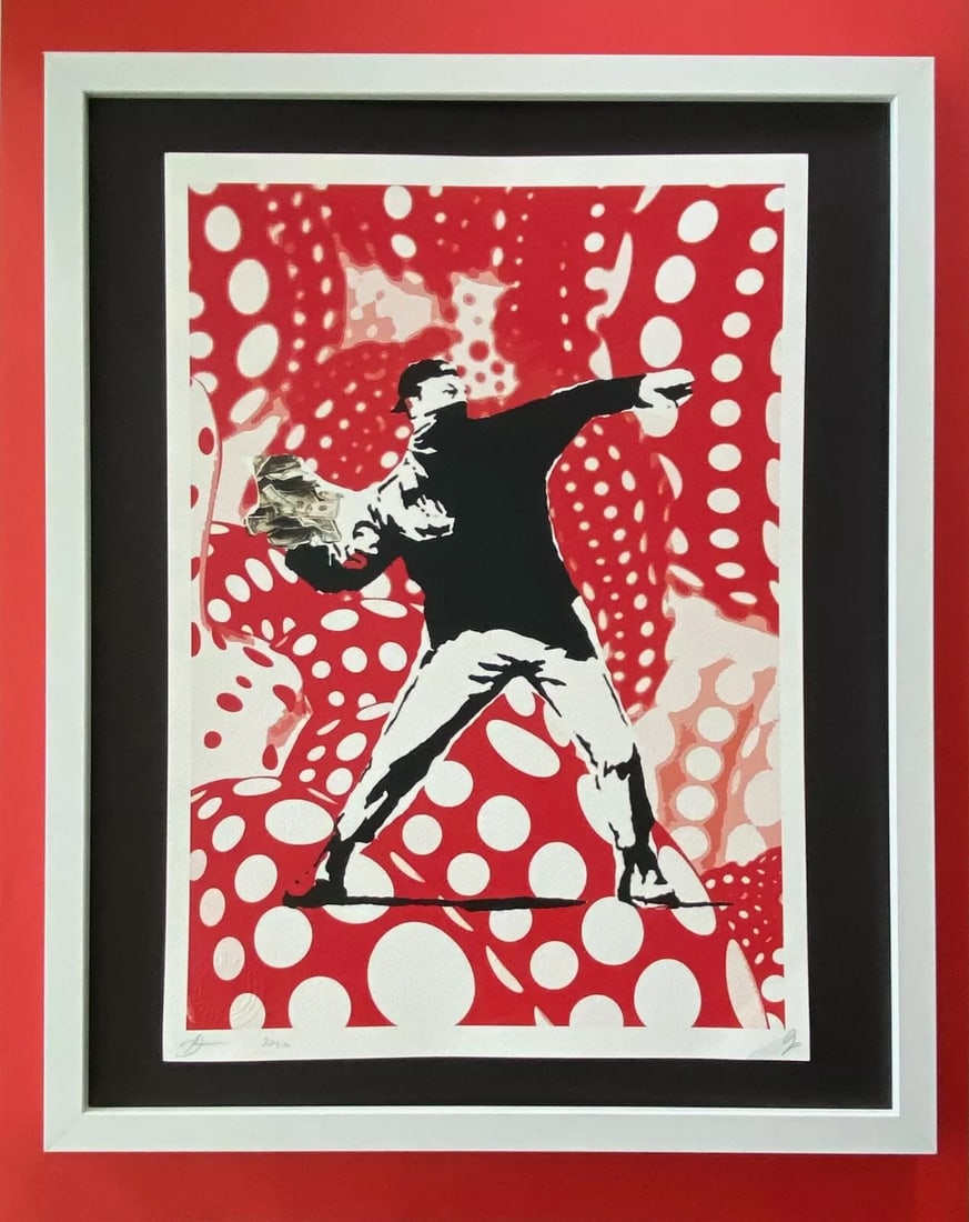 Death NYC Large Framed 16x20in Pop Art Hand Signed COA | Banksy | Yayoi Kusama (1 of 4)