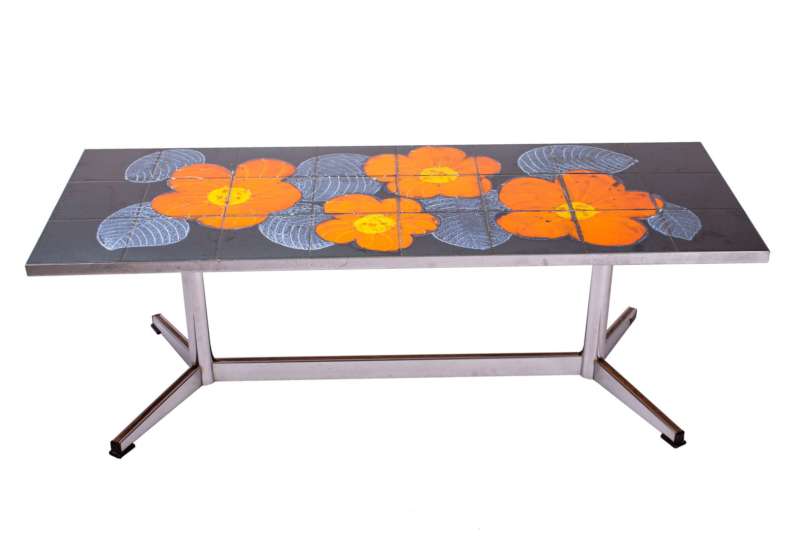 French mid century tile coffee table (1 of 5)