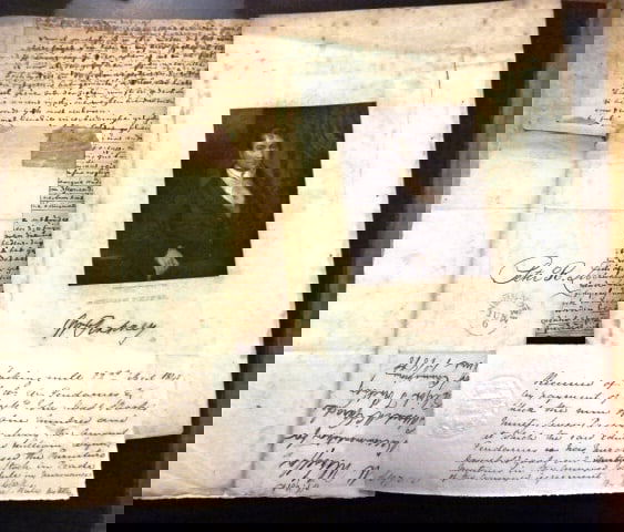 Old Paper Lot Manuscripts Postal Items (1 of 3)